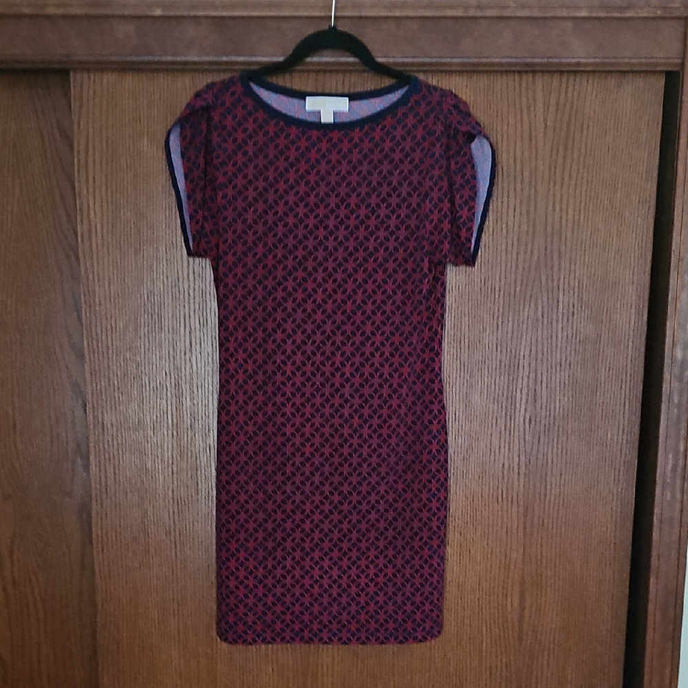 Michael Kors Red  and Navy Dress